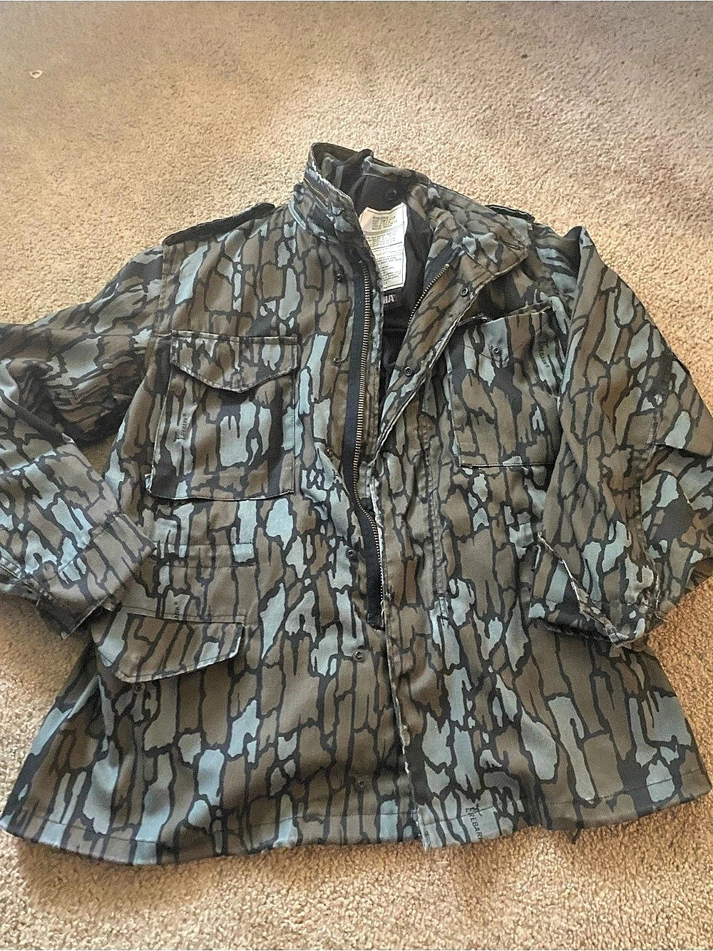 Alpha Industries M-65 Field Jacket Trebark Camo Medium Regular